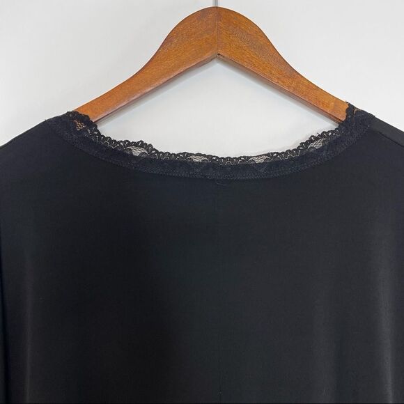 ASOS Angel Sleeve Wrap Lace Trim Bodysuit  Size 12 - Picture 11 of 13